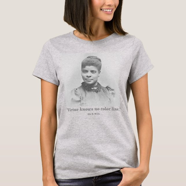 Camiseta Cita del líder de derecho civil del Ida B. Wells (Anverso)