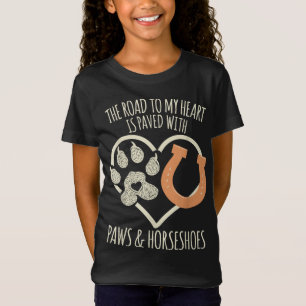 Camiseta Cita del meme Cute Horse & Dog Lover