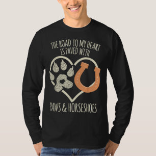 Camiseta Cita del meme Cute Horse & Dog Lover