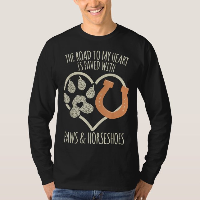 Camiseta Cita del meme Cute Horse & Dog Lover (Anverso)