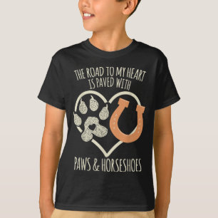 Camiseta Cita del meme Cute Horse & Dog Lover