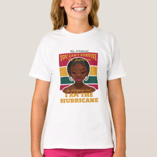Camiseta Cita del mes de la historia negra, huracán Melanin
