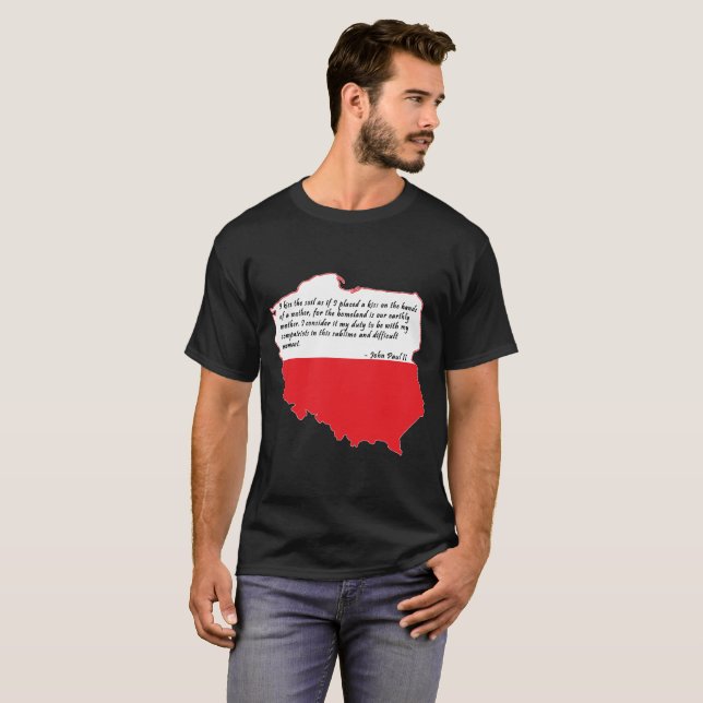 Camiseta Cita del Papa Juan Pablo II (Anverso completo)