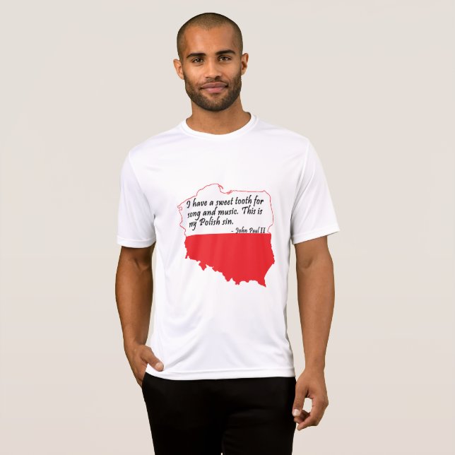 Camiseta Cita del Papa Juan Pablo II (Anverso completo)