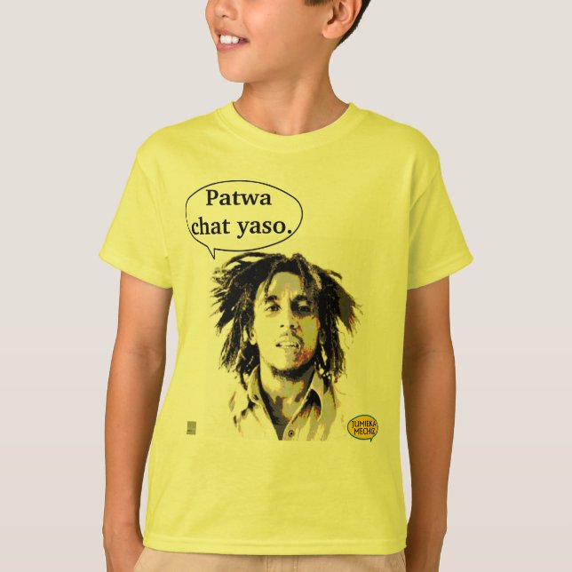 Camiseta Cita del patwa del personaje (Anverso)