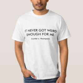 Camiseta Cita del periodismo de S. Thompson Gonzo del