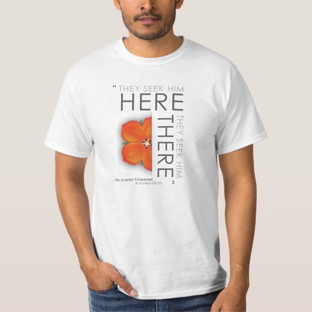 Camiseta Cita del Pimpernel de escarlata - literatura (Anverso)