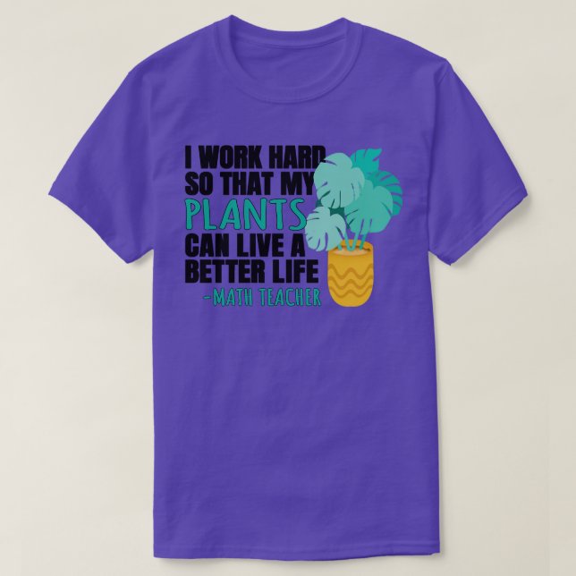 Camiseta Cita del profesor de matemáticas (Diseño del anverso)