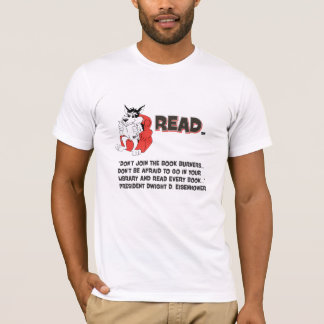 Camiseta Cita del quemador de libros de lectura de Eisenhow