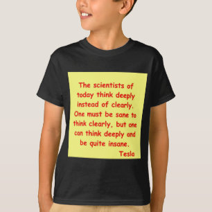 Camiseta cita del tesla del nikola