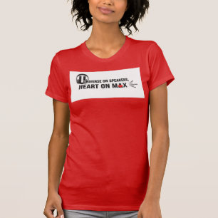 Camiseta Cita del Universo en Altavoces Corazón al Máximo