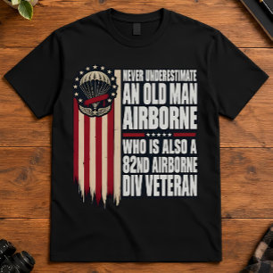 Camiseta Cita del veterano aerotransportado anciano divisió