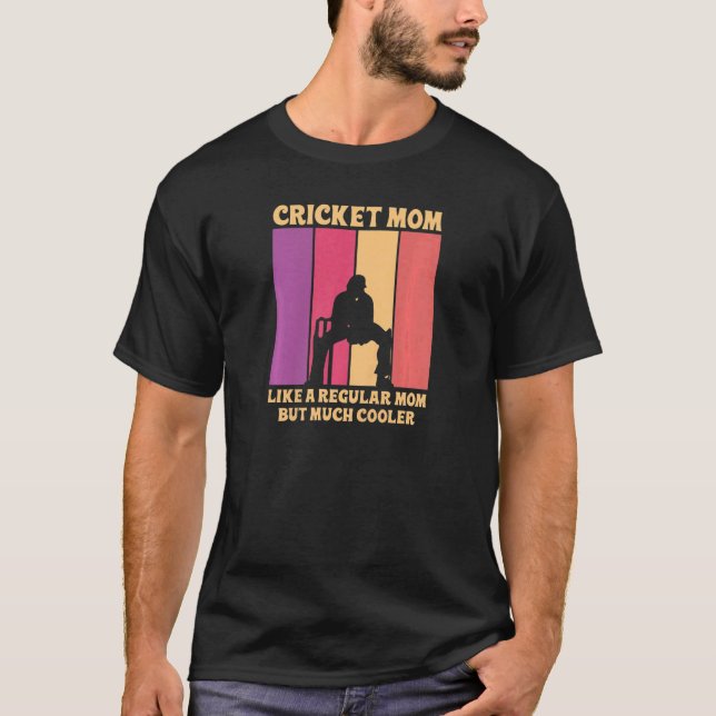 Camiseta Cita Deportiva De Cricket Para Una Madre De Cricke (Anverso)