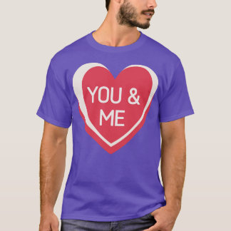 Camiseta Cita Día de San Valentín de Candy Hearts para ti y