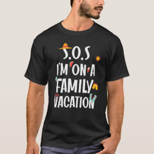 Camiseta Cita diciendo que estoy en una playa de vacaciones
