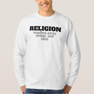 Camiseta cita divertida anti-religión