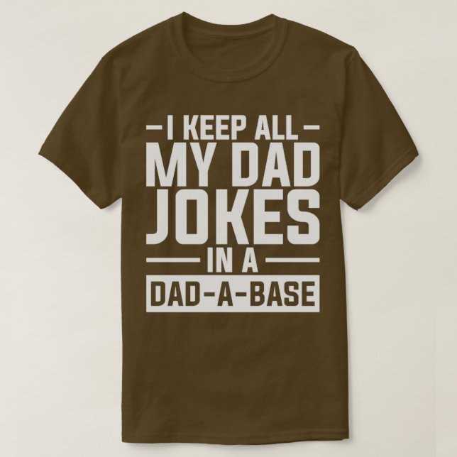 Camiseta Cita divertida DadABase Dad Chistes Puns (Diseño del anverso)