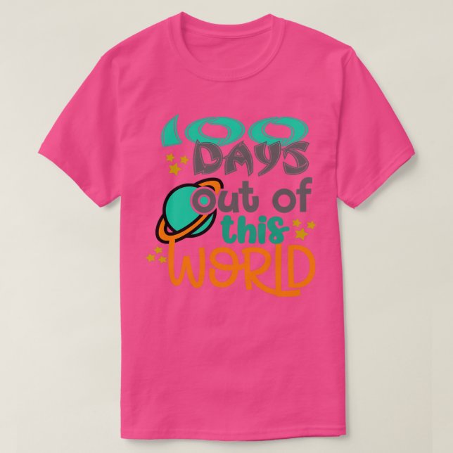 Camiseta Cita divertida de 100 Days Out of the World (Diseño del anverso)