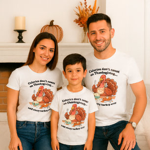 Camiseta Cita divertida de Acción de Gracias calorías no cu