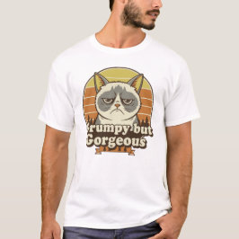 Camiseta Cita divertida de actitud – Gruñón pero hermoso