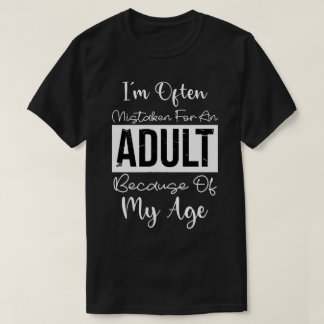 Camiseta Cita divertida de adultos que a menudo me equivoco