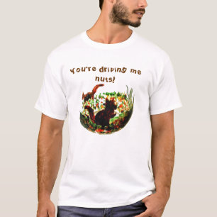 Camiseta Cita divertida de ardillas de arte animal