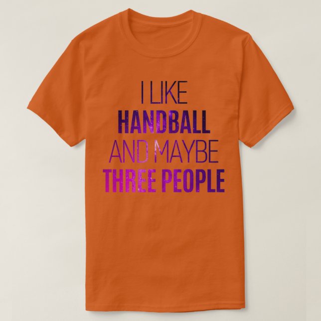 Camiseta Cita divertida de balonmano 4 (Diseño del anverso)