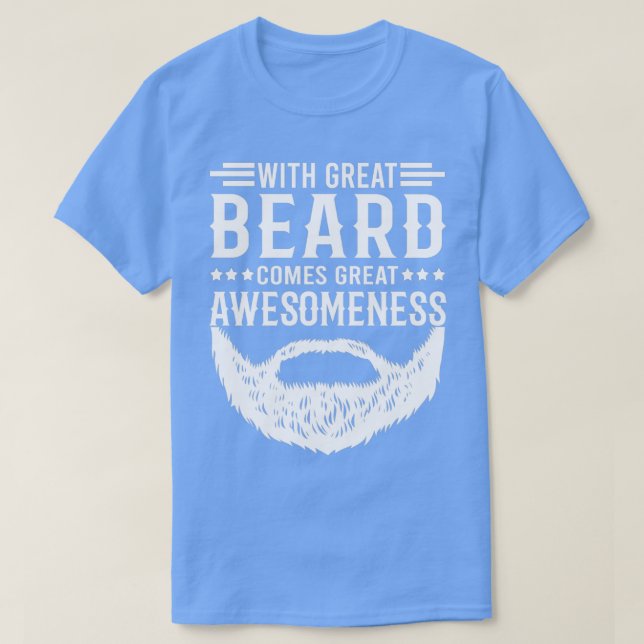 Camiseta Cita divertida de barba con barba grandiosa viene  (Diseño del anverso)