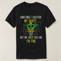 Cita divertida de cactus y cordura humor retro