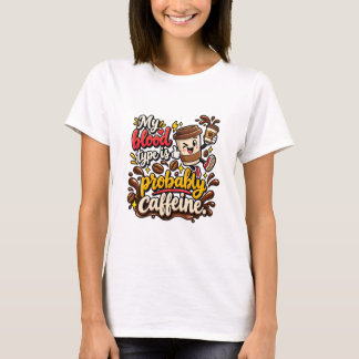 Camiseta Cita Divertida de Café Me Entiende