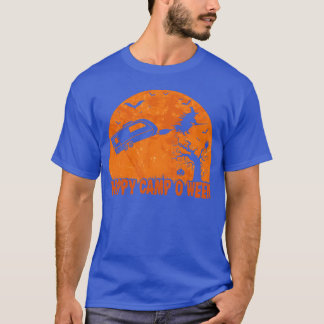 Camiseta Cita divertida de camping Halloween Feliz Campamen