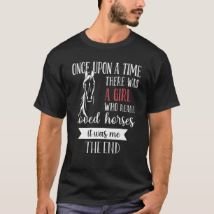 Camiseta Cita divertida de chicas de caballos Historia de m