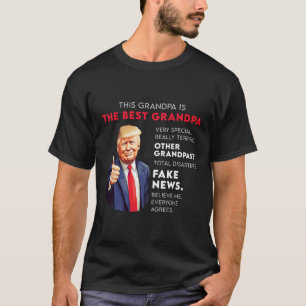 Camiseta Cita Divertida de Donald Trump para Abuelo Conserv