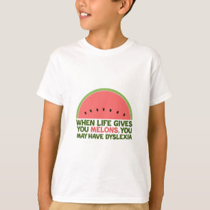 Camiseta Cita divertida de Dyslexia Humor disléxico para ni