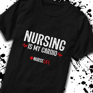 Camiseta Cita divertida de Enfermería - Enfermería es mi ca