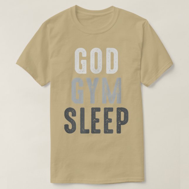 Camiseta Cita divertida de entrenamiento de gimnasio, sueño (Diseño del anverso)