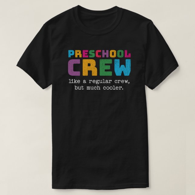 Camiseta Cita divertida de equipo preescolar (Diseño del anverso)
