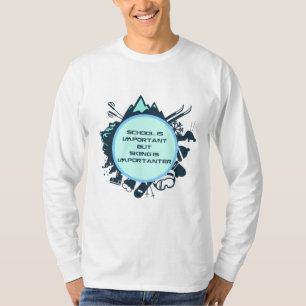 Camiseta Cita Divertida de Esquí