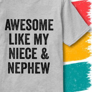 Camiseta Cita Divertida de Familia Increíble Como Mi Sobrin