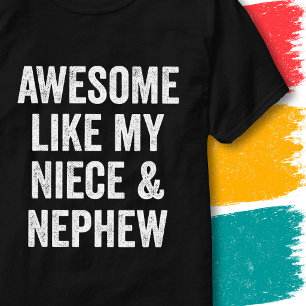 Camiseta Cita Divertida de Familia Increíble Como Mi Sobrin