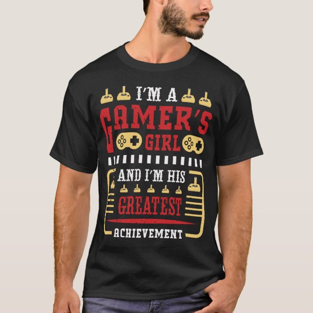 Camiseta Cita divertida de Gamer Girlfriend (Anverso)
