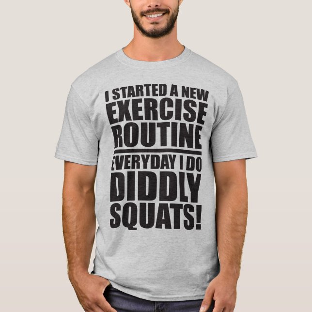 Camiseta Cita divertida de gimnasio - Cualidades curiosas (Anverso)