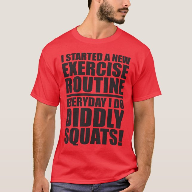 Camiseta Cita divertida de gimnasio - Cualidades curiosas (Anverso)