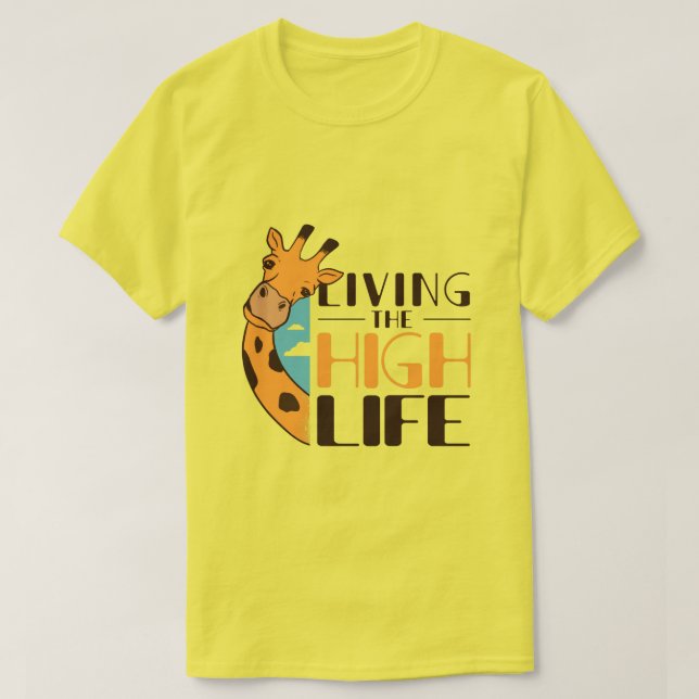 Camiseta Cita divertida de Giraffe (Diseño del anverso)