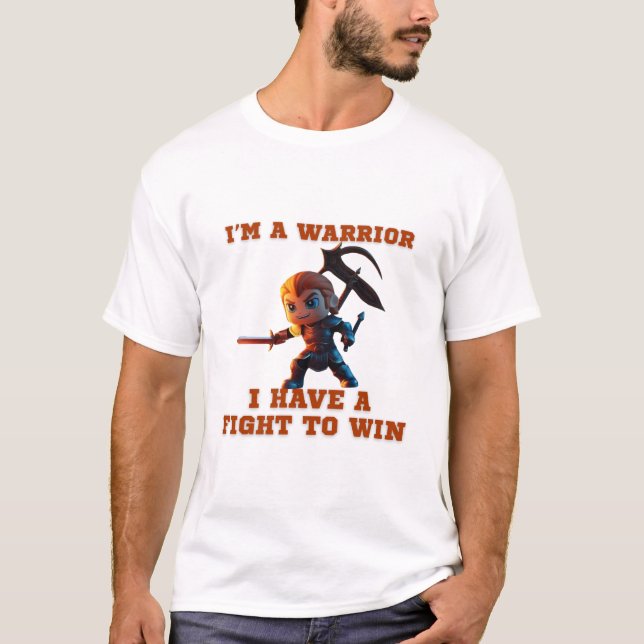 Camiseta Cita divertida de guerrero (Anverso)
