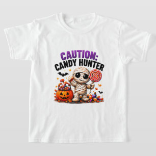 Camiseta Cita divertida de Halloween de la momia cazadora d