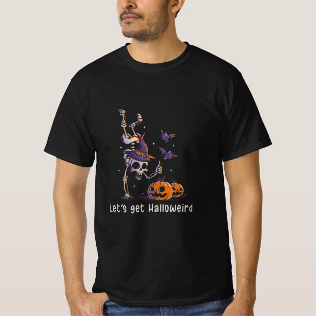 Camiseta Cita divertida de Halloween Hagamos Halloween (Anverso)
