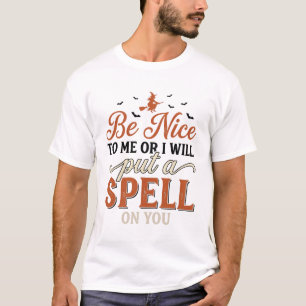Camiseta Cita Divertida de Hechizo de Bruja Diseño Vectoria