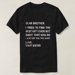 Camiseta Cita Divertida de Hermano de Hermana Familia Sarcá