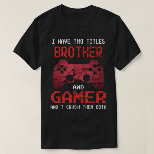 Camiseta Cita divertida de hermano y jugador